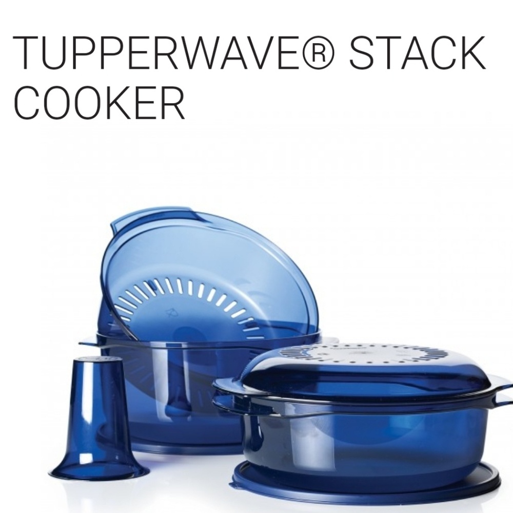 TUPPERWARE microwave stack cooker 6pc set